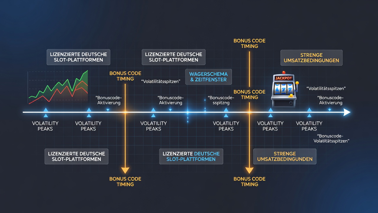 Diagramm zur zeitlichen Abstimmung von Bonus-Codes und Volatilitätsspitzen auf lizenzierten deutschen Slot-Plattformen