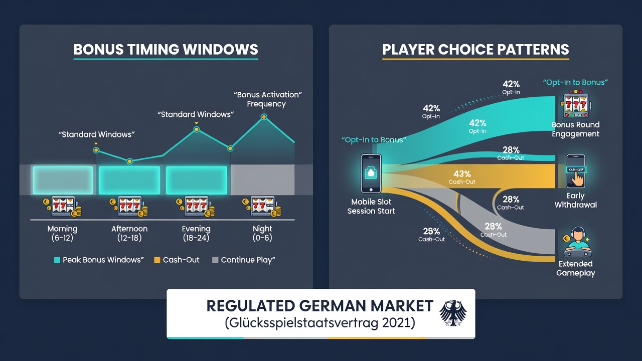 Diagramme zu Spielerwahlmustern und Bonuszeitfenstern in deutschen Slot-Netzwerken