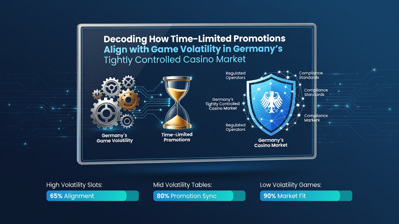 Darstellung von zeitlich begrenzten Casino-Promotionen und Slot-Volatilität in einem deutschen Online-Casino-Setting