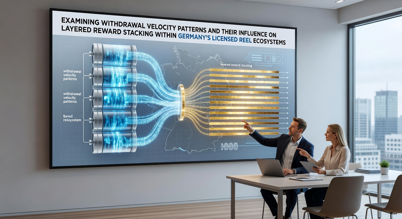 Diagram illustrating withdrawal velocity patterns affecting reward layers in regulated German slot networks