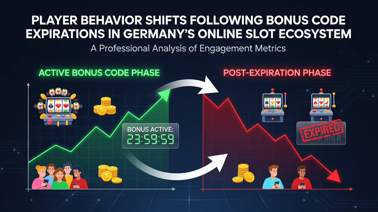 Grafik zu Verhaltensverschiebungen bei Spielern nach Bonuscode-Expirations in regulierten deutschen Slot-Plattformen